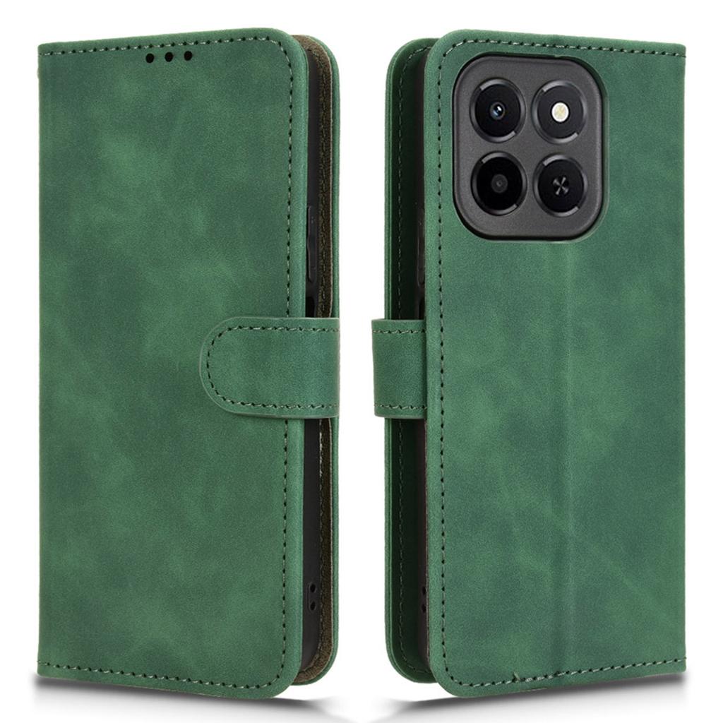 For Honor X6c 4G Leather Case Skin Feel Anti Drop Wallet Flip Phone Cover