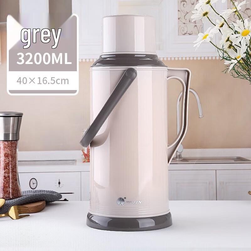 

Термос Oulin зі скляною колбою великої місткості Dark gray 3.2L