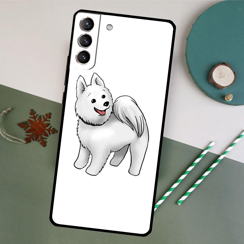 Cartoon Samoyed Dog Phone Case For Samsung Galaxy S25 S26 Ultra S20 S21 S22 S23 S24 Plus S10 S25 FE Back Cover