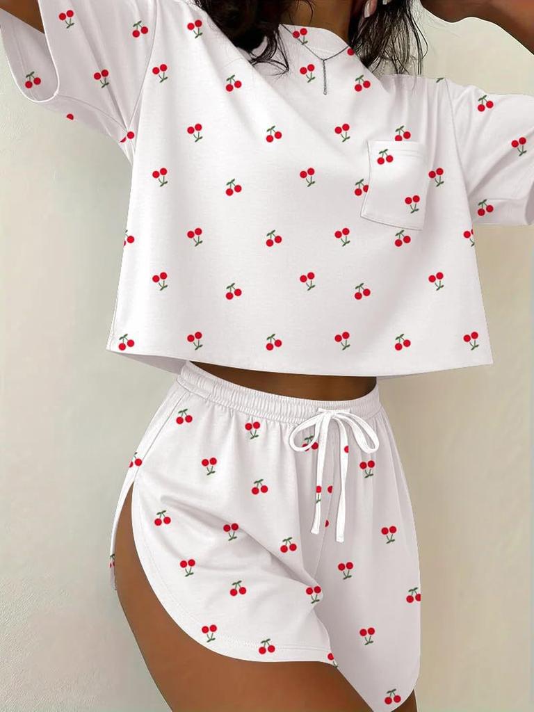 New Spring Summer Fashion Casual Home Clothes Y2K 2-Piece Set Women's Outfit
