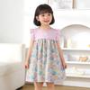 Girls Sleeveless Floral Printed Puffy Princess Dress Toddler Birthday Party Gown