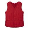 Women's Warm Padded Vest Lightweight Sleeveless Slim Fit Waistcoat Windproof Single-breasted Solid Color Vest for Fall