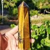 Large Tiger Eye Point Wand Natural Rock Tower Healing Crystal Home Decor Stone Feng Shui Meditation Spiritual Gift Desk Ornament