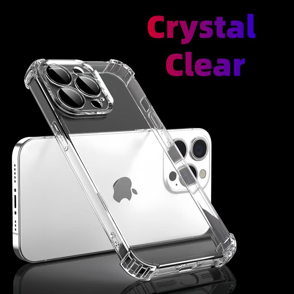 Transparent TPU Shockproof Protection Phone Case for iphone 16 Pro Max / 16 Pro / 16+ / 16 / 16e-Clear