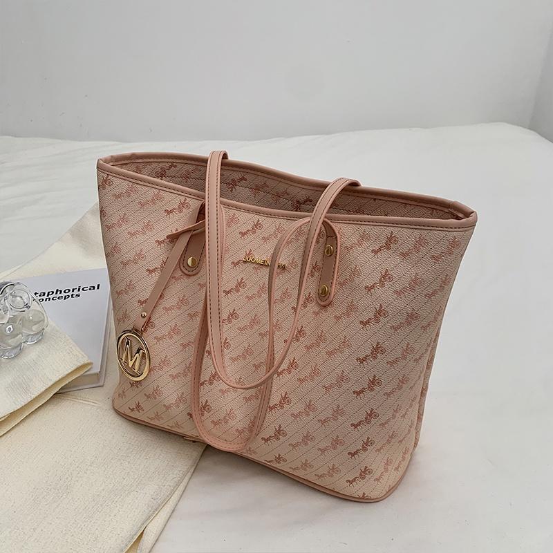 IELGY Large-capacity Women s versatile one-shoulder fashion high-end tote bag