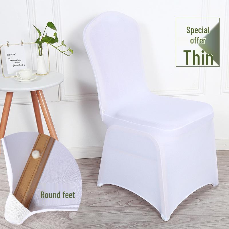 

Красный и Белый Эластичный Чехол для Стула - Пыленепроницаемый, Полное Покрытие для Банкетных, Гостиничных или Свадебных Стульев. One Size