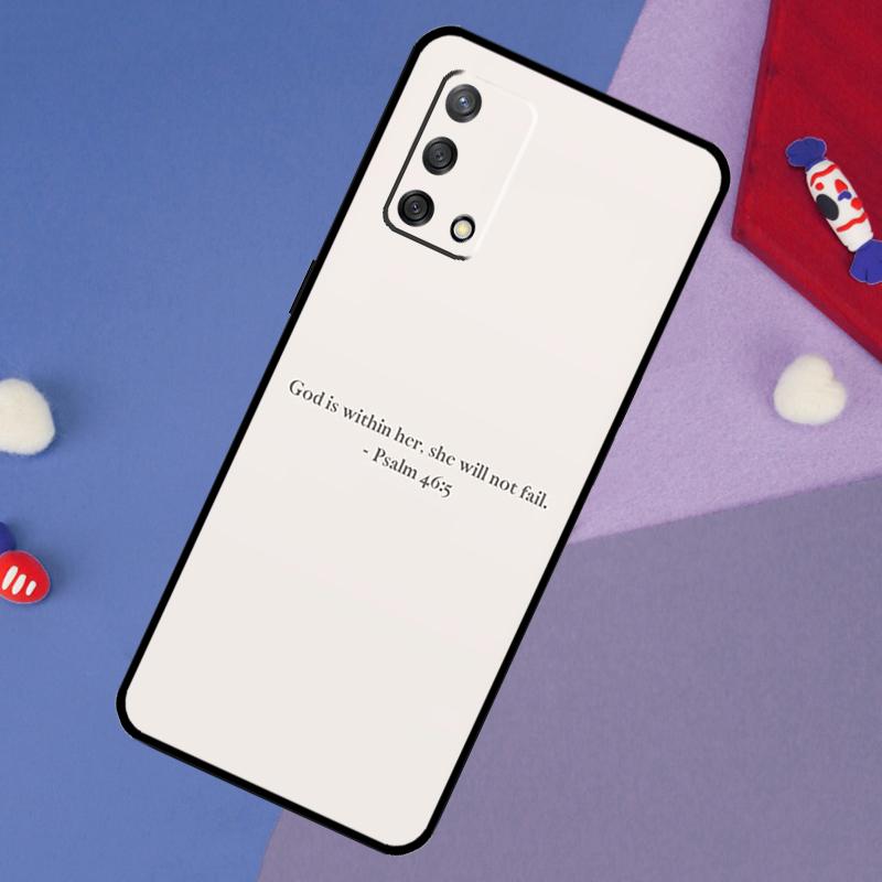 Christian Psalms Case For Oppo A6 Pro A5 A18 A38 A58 A78 A98 A54 A74 A94 A17 A57 A80 A60 A40 A96 A76 A16 A15