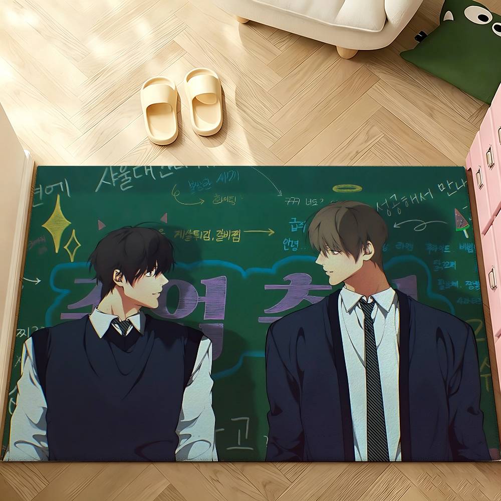 Manhwa L-lost In The Cloud Cute Carpet Bathroom Anti-slip Mat Door Mat Home Decoration Mat Entrance Door Mat Scratch-resistant