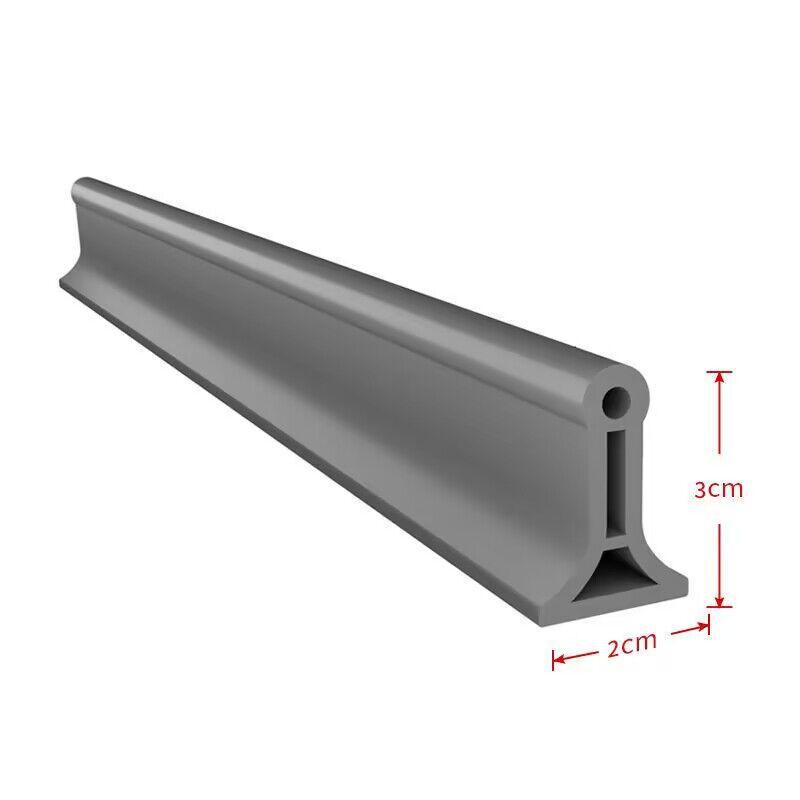Waterproof Bathroom & Kitchen Water Barrier Strip - Dry/Wet Separation Threshold