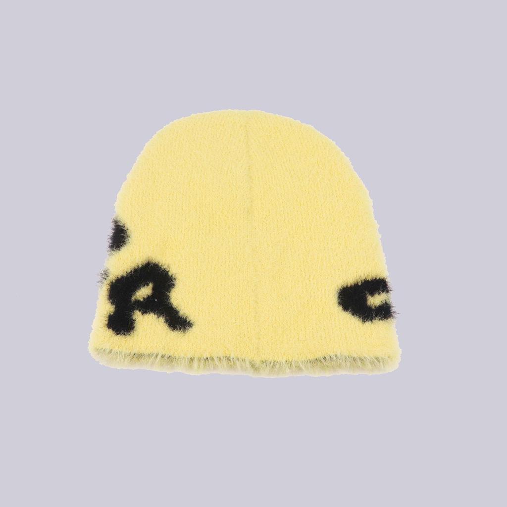 Unisex Korean-Style Plush Knitted Hat with Ear Protection