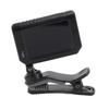 Clip On Guitar Tuner Black LCD Display A0 To C8 430 To 450Hz A4 Quick Response Violin Tuner for Bass Ukulele Practice