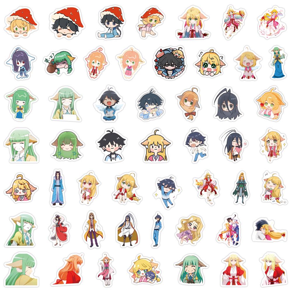 100 Cartoon Anime Fox Spirit Matchmaker Stickers for Journals, DIY Stationery, Phone, and Laptop Decoration