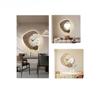 Italian Luxury Decorative Wall Clock Lamp for Living Room & Restaurant, Battery Operated.