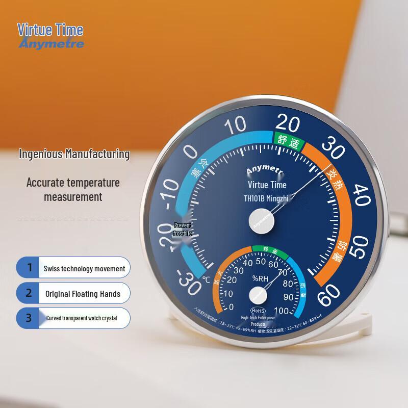 Anymetre TH101B Wall-Mounted Thermometer Hygrometer