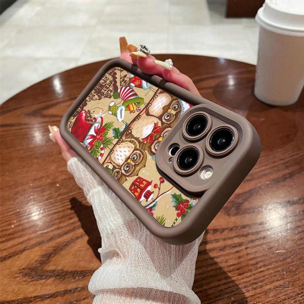 Ae103 Christmas Tree Christmas Phone Cases for Samsung M54 A72 M23 Moto G30 Google Pixel 9 OnePlus 11 Infinix Tecno Angel Eye Ladder Protective Cover