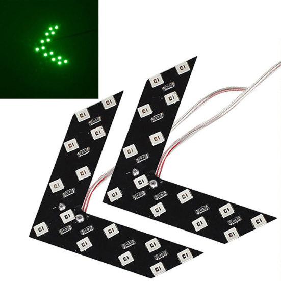 2Pcs Car Vehicle Rear View Mirror LED Arrow Panel Turn Signal Indicator Light
