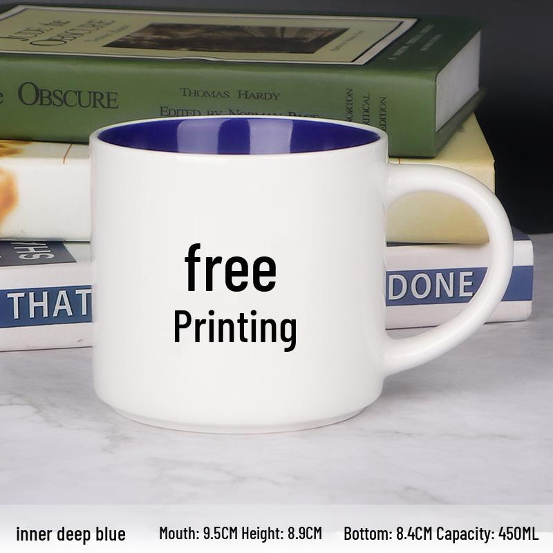 Kreative Keramiktasse mit individuellem Logo für Thermotransfer und Werbegeschenk