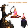 Halloween Glowing Hat Kids Adult Party Prom Dress Up Witch Hat (Glowing Witch Hat Pink)