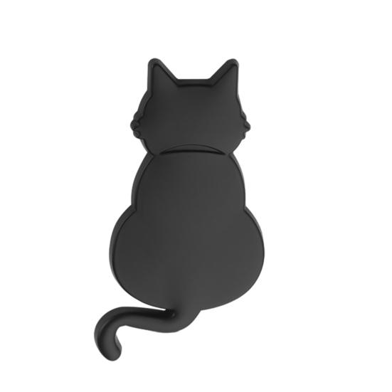 Car Decal Metal Cat 3D Animal Emblem for Scratch Hiding Chrome Finish Zinc Alloy Sticker for Body And Trunk Weatherproof Outdoor Use