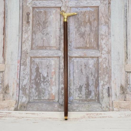 93,98 cm Messing Schwanengriff Gehstock Holz- und Messingstock Gehstock Geschenk für Großvater