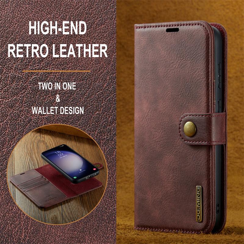 Flip Leather Case for Samsung Galaxy A17 A56 A36 A16 A55 A35 A15 A54 A34 A24 A14 A53 A33 A13 A52 A72 A51 A71 Detachable Magnetc Wallet Card Back Cover