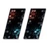 For Honeycomb Car B Pillar Waterproof Sticker 2x for Easy Personalization