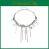 Stunning Heart Shaped Rhinestone Necklace For Women Fashionable Chain Accessory