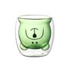 250ml Cartoon Bear Double Wall Glass Cup - Cute Thermal Coffee Milk Juice Mug, Creative Insulated Gift for Home & Office