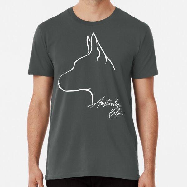 Australian kelpie dog canine profile TShirt Made in Australia Unisex T-Shirt XXL