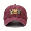 Fashion Washed Cotton Denim Baseball Caps Men Women Vintage Animal 3D Print Outdoor Sports Trucker Dad Hat Female Male Sun Hats