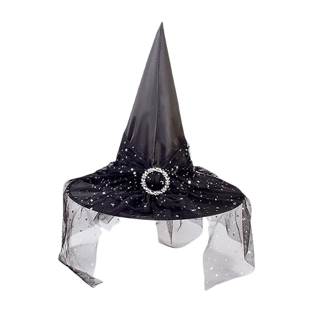 Halloween čarodějnický klobouk Strašidelný strašidelný špičatý klobouk se širokým okrajem Halloweenský dárek pro muže Ženy Děti Halloween Kostým Cosplay Party Festivaly Dekorace