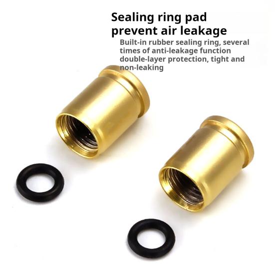 4Pcs Locking Car Tire Valve Stems Caps Anti-Theft Auto Wheel Valve Stem Covers with Rubber Seal Universal Tyre Air Stems Covers