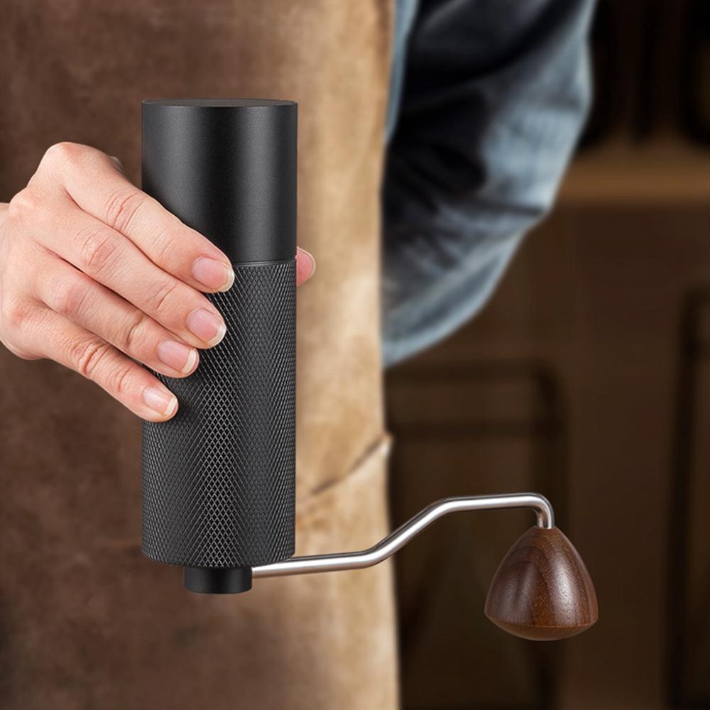 Manual Coffee Grinder 5 Blades Handheld Bean Mill Adjustable Coarseness Stainless Steel Burr Grinder