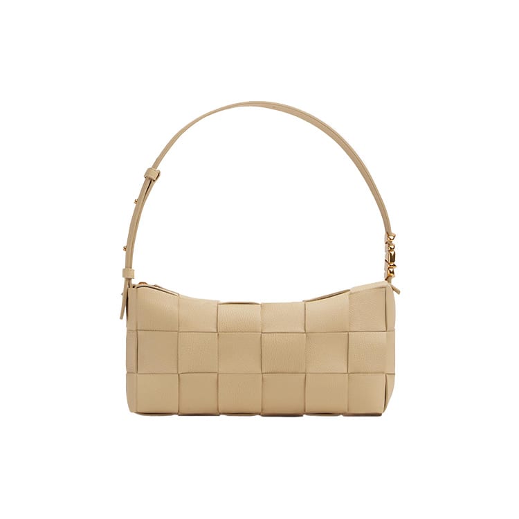 Bottega Veneta Brick Cassette Shoulder Bag Porridge 715655V17H19776