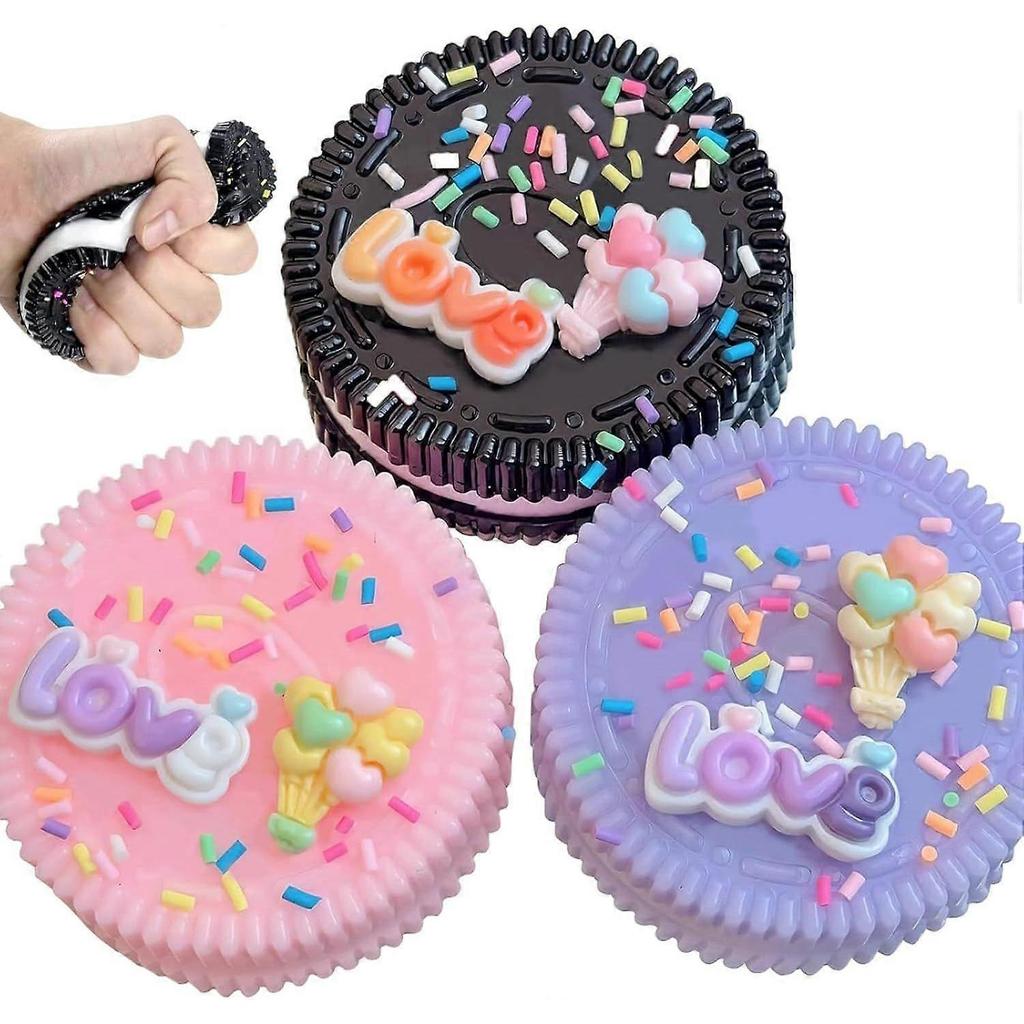 Klebrige Keks Squishies Fidget Spielzeug für Erwachsene, Quetschspielzeug Fidget Spielzeug für Autismus, Stressbälle für Erwachsene Fidgets Geburtstag Osterkorb Füllung