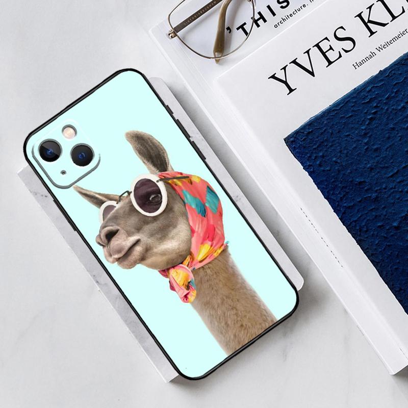 Lama Llama Alpaca Phone Case For iPhone 11 14 Pro Max 12 Mini X XS XR 7 8 Plus SE 2020 13 Pro Max Soft Cover
