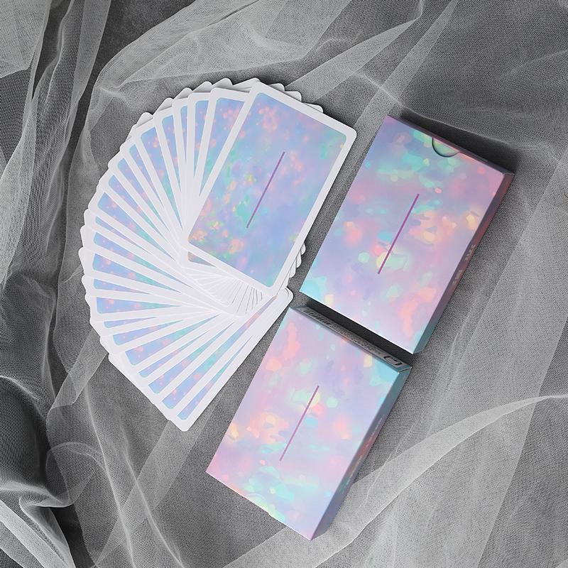 New 54 Pieces/Set 57X87Mm White Core Paper Poker Creative Gradient Deck Playing Cards Magic Tool Party Table Game