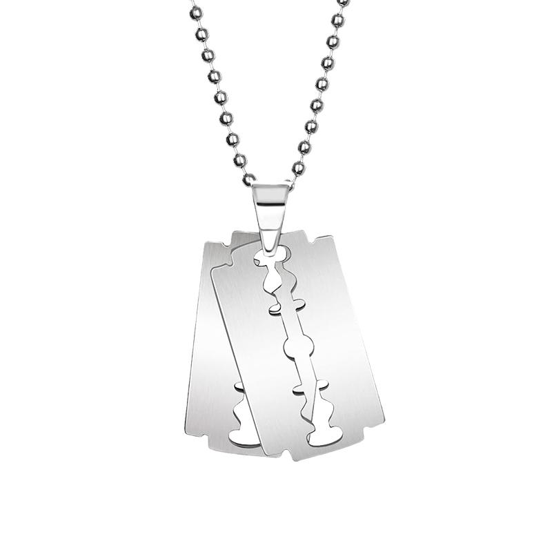 Stainless Steel Cross Pendant Necklace for Men Women Minimalist Jewelry Male Female Prayer Necklaces Chokers  Jewelry