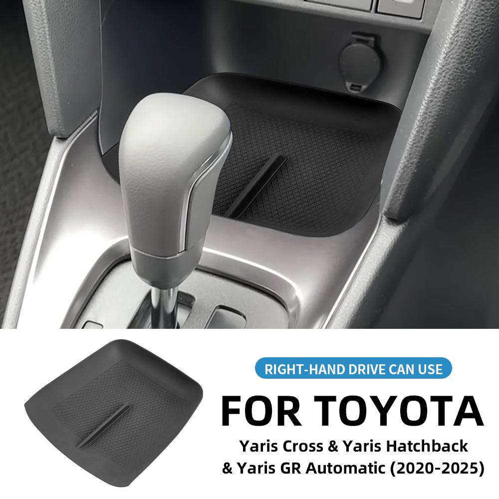 Pour Toyota Yaris Cross 2020-2025 Tapis en Caoutchouc Silicone pour Porte-Gobelet de Console Centrale Organisateur de Rangement