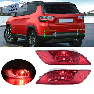 Rear Bumper Light Tail Brake Reflector Lamp for Jeep Compass 2017 2018   55112674AA 55112675AA Car Accessories