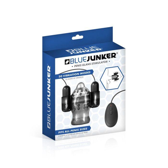 Masturbateur - Blue Junker - Stimulateur de gland - 20 modes de vibration - Télécommande - TPE ABS