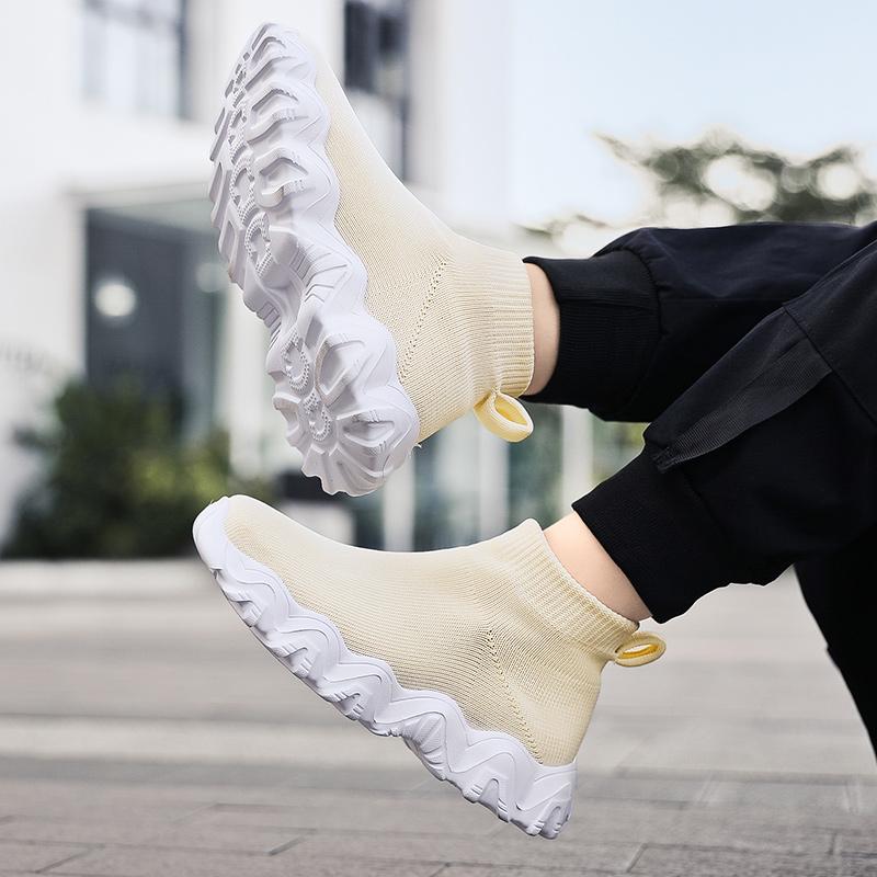 Slipper für Mädchen, High-Top-Mokassins für Jungen, Slipper, Halbschuhe für Jungen, leichte Slipper für Schülerinnen und Kinder, Unisex