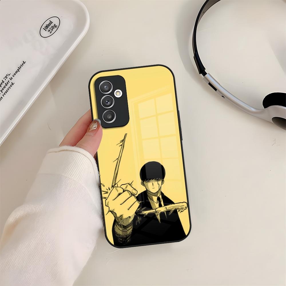Mashle Magic And Muscles Phone Case Glass For Samsung S24 S26 S23 S20 S25 S21 S22 Ultra Fe Plus A05 A06 A16 A26 A36 A56 Coque