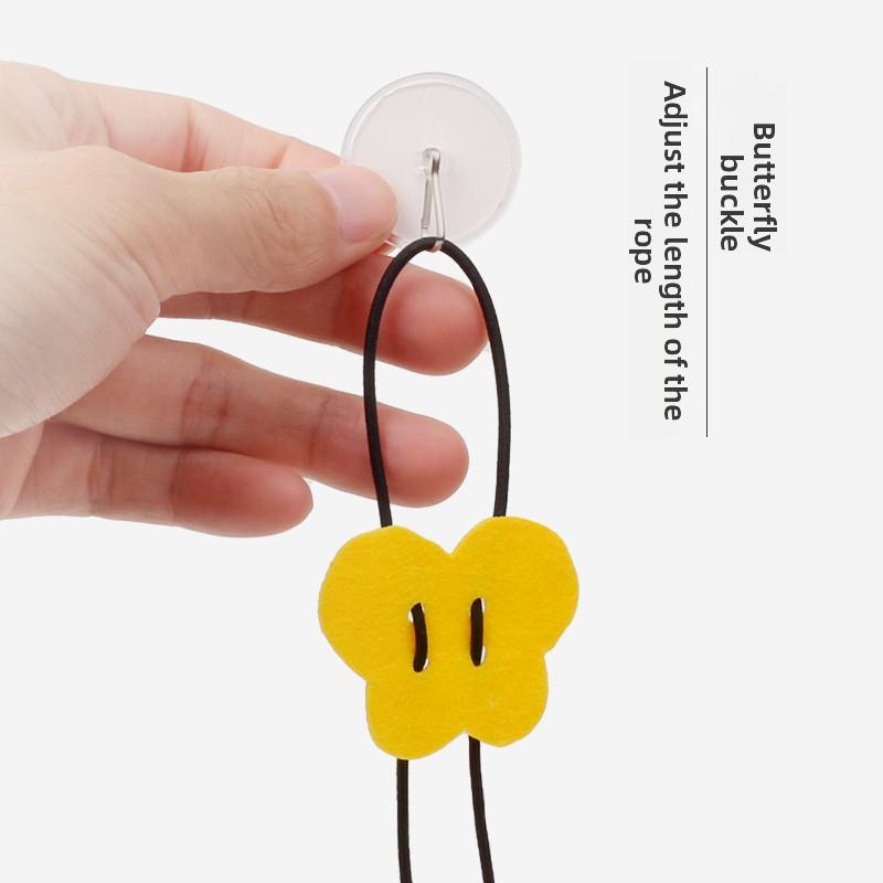 Hanging Sound-sounding Mouse Plush Cat Toy, Chirping Mouse Self-amusement Cat Toy