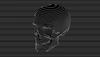 GLASS PROTECTIVE PLATE FOR STOVE 90x52 SKULL