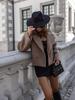 2024 Autumn/Winter Women's British Suit Collar Short Woolen Coat