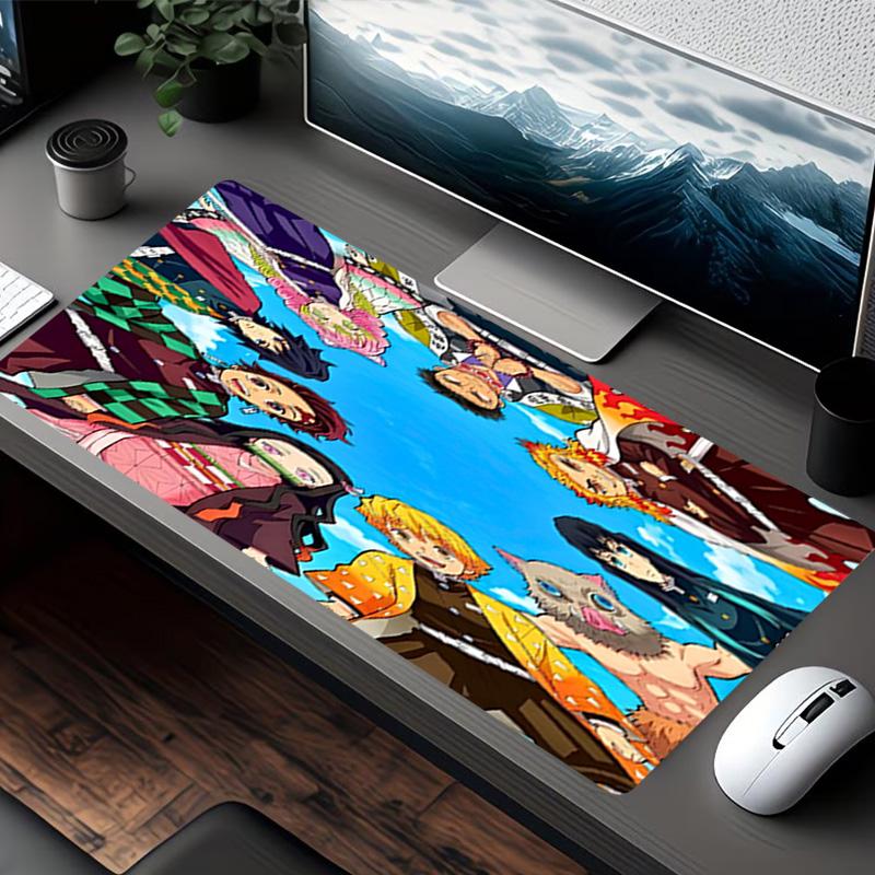 Demon Slayer Print Mouse Pad, for Keyboard Pad Laptop PC Mat for Office Home Use, Desk Decor, Perfect Birthday Gift for Gamers