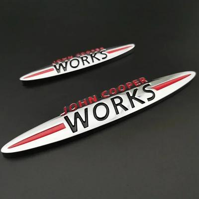 Chrome JCW John Cooper Works Emblème Badge Autocollants pour Clubman Countryman R50 R52 R53 R55 R56 R57 R58 F55