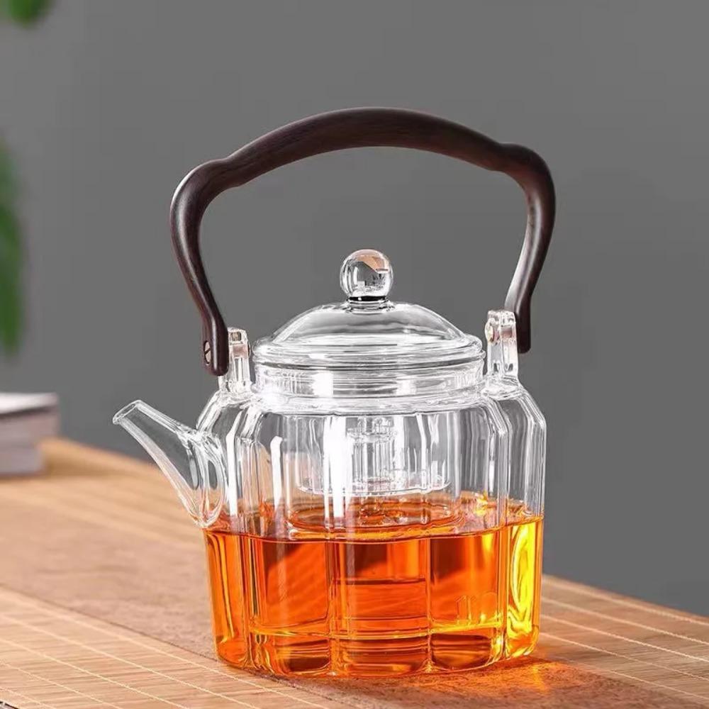 

Високоборосилікатне скло Жаростійкий чайник Потовщений вибухозахищений чайник для підігріву Подвійного призначення Чайник для кип ятіння чаю та води