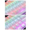 113Key PC Keycaps Set for Mechanical Keyboards with Double Shot Injections OEM Profile Keycap Crystal Jelly Design